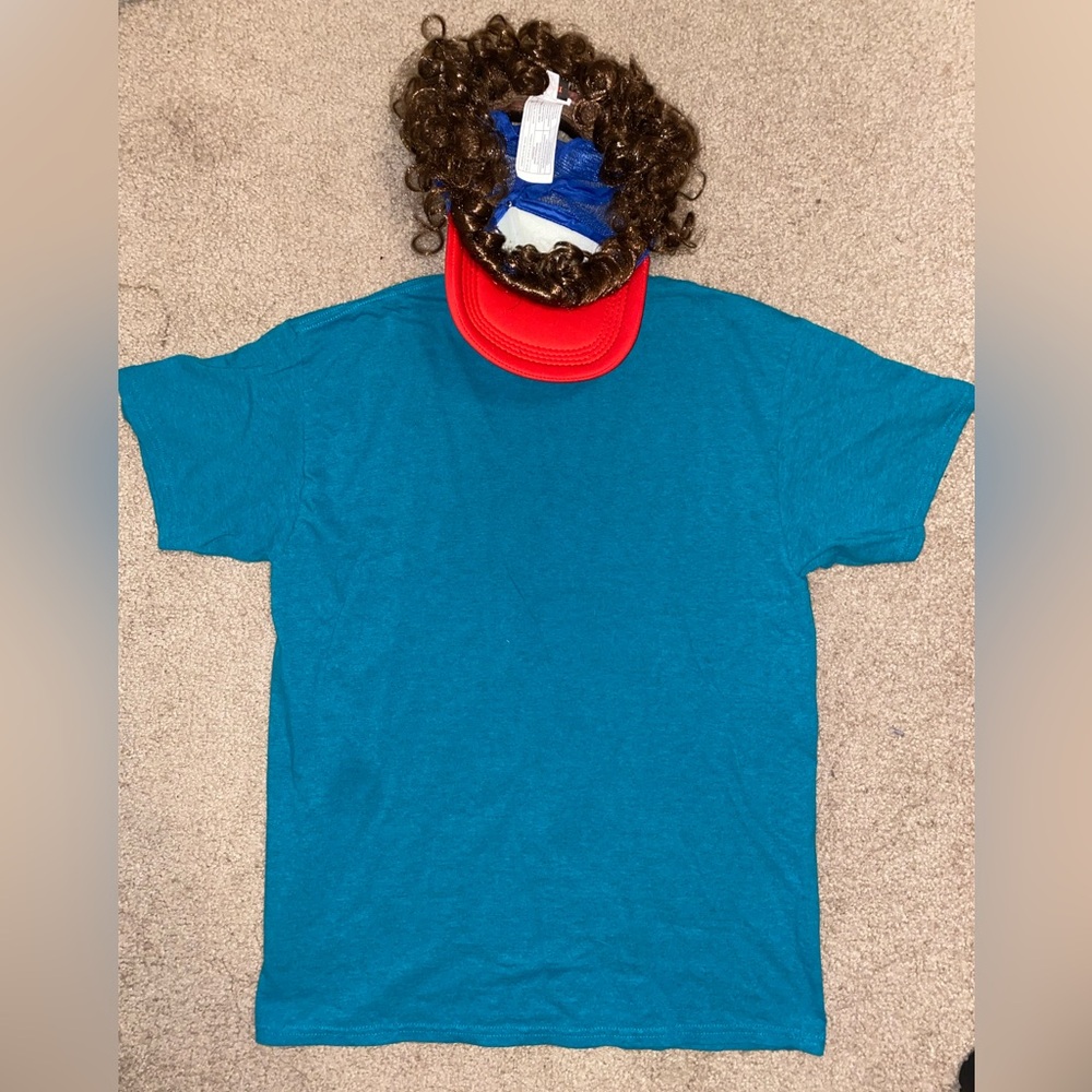 ❤️2 for 10❤️ Stranger Things Dustin Costume - tshirt and hat - Picture 3 of 3